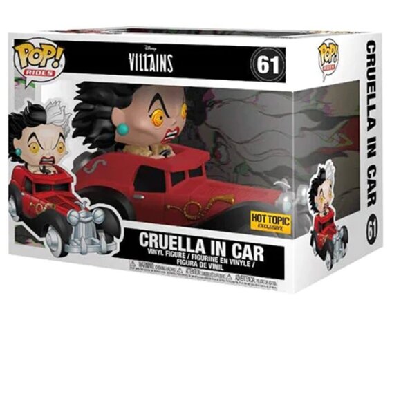 Funko Other - Funko Pop! Rides Disney Villains Cruella in Car 61